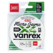 LJ4115-008 Valas pintas Lucky John Vanrex X4 Micro Game Fluo Green 125m