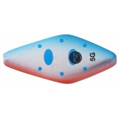 66228 Blizgė DAM EFFZETT® Pro Trour Inline spoon 3CM 2.8G Sinking BLUE/RED SMOLT
