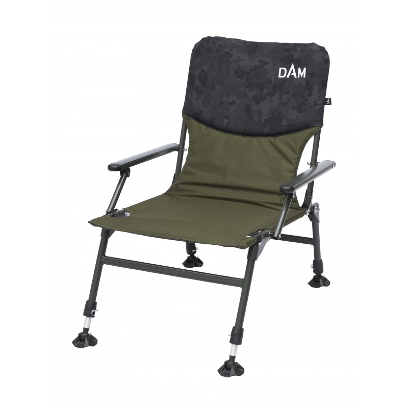 Kėdė DAM CAMOVISION COMPACT CHAIR WITH ARMRESTS STEEL