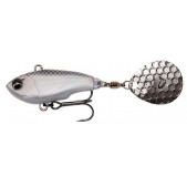 71763 SAVAGE GEAR Fat Tail Spin 6.5cm 16G Sinking White Silver