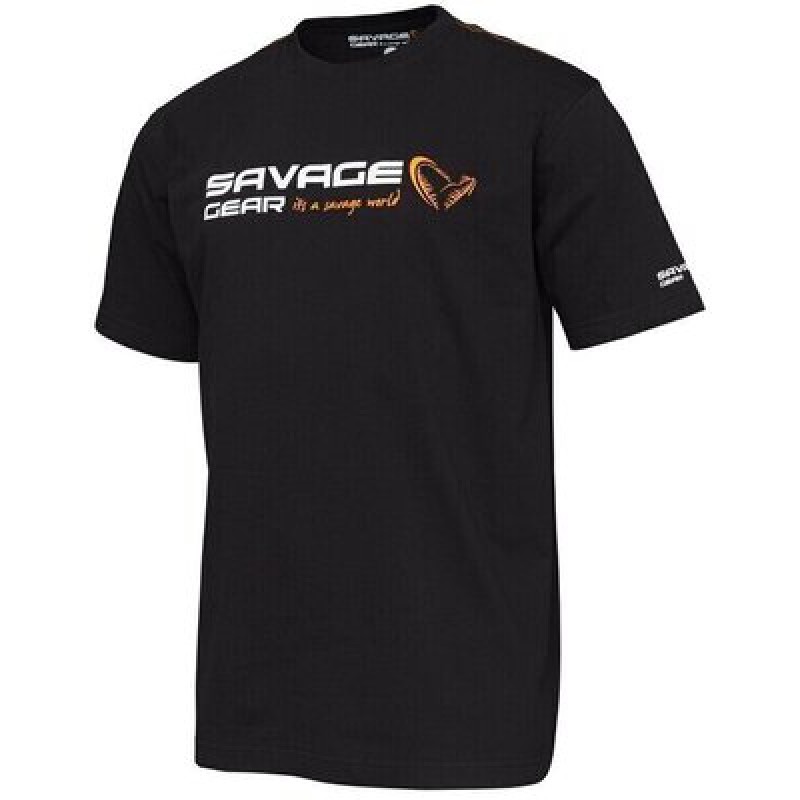 Marškinėliai Savage Signature Logo T-Shirt Black Ink