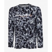 73904 Marškinėliai Savage Gear Night UV Long Sleeve T-Shirt M Black Waterprint