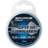 74481 Fluorokarboninis valas Savage Gear Super Soft Fluorocarbon Egi 25M 0.25mm 4.66kg 10.27LB Pink