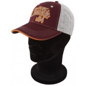 Kepurė su snapeliu Fox Chunk Grey/Burgundy/Orange Baseball Cap Kepurė su snapeliu Fox Chunk Grey/Burgundy/Orange Baseball Cap