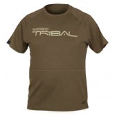 SHTTW16L Marškinėliai T-Shirt Shimano Tribal Tactical Wear Tan (L dydis)