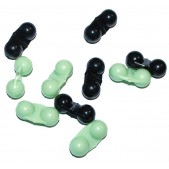 207162 70-138 Atora Rattle Beads Barškučiai 5vnt Juodi