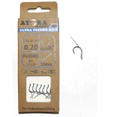 205434 70-253 Atora Method Ultra feeder pavadėliai fluorocarbon su adatėle 8vnt 0.20mm #8