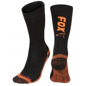 CFW117 Kojinės Fox Black / Orange Thermolite long sock 10 - 13 (Eu 44-47)