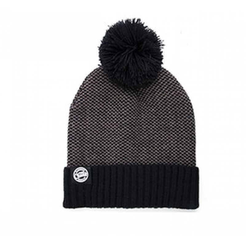 FOX kepurė Chunk Grey/Black Bobble Hat FOX kepurė Chunk Grey/Black Bobble Hat