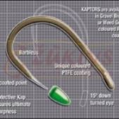 Wide Gape Kaptor Barbless kabliukai Wide Gape Kaptor Barbless kabliukai