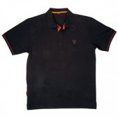 Fox Black Orange Polo Shirt Marškinėliai