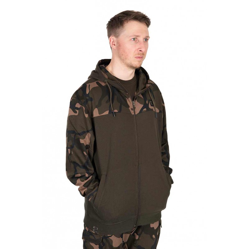 Bliuzonas Fox LW Khaki / Camo Split Zip Hoody 