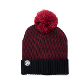 FOX kepurė Chunk Burgundy/Black Bobble Hat FOX kepurė Chunk Burgundy/Black Bobble Hat