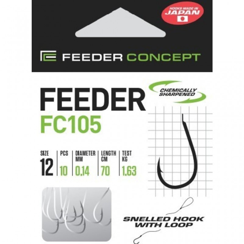Kabliukai su pavadėliu Feeder Concept FC105 